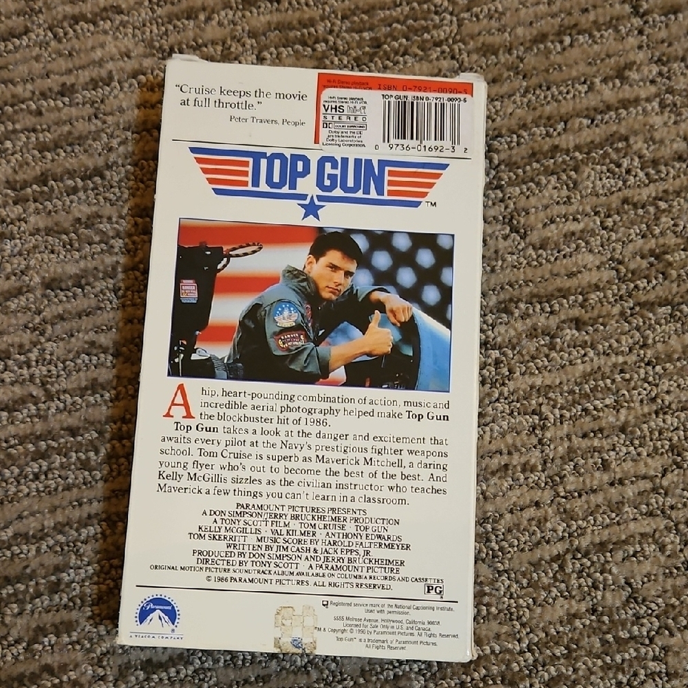 Top Gun, VHS - Picture 2 of 2